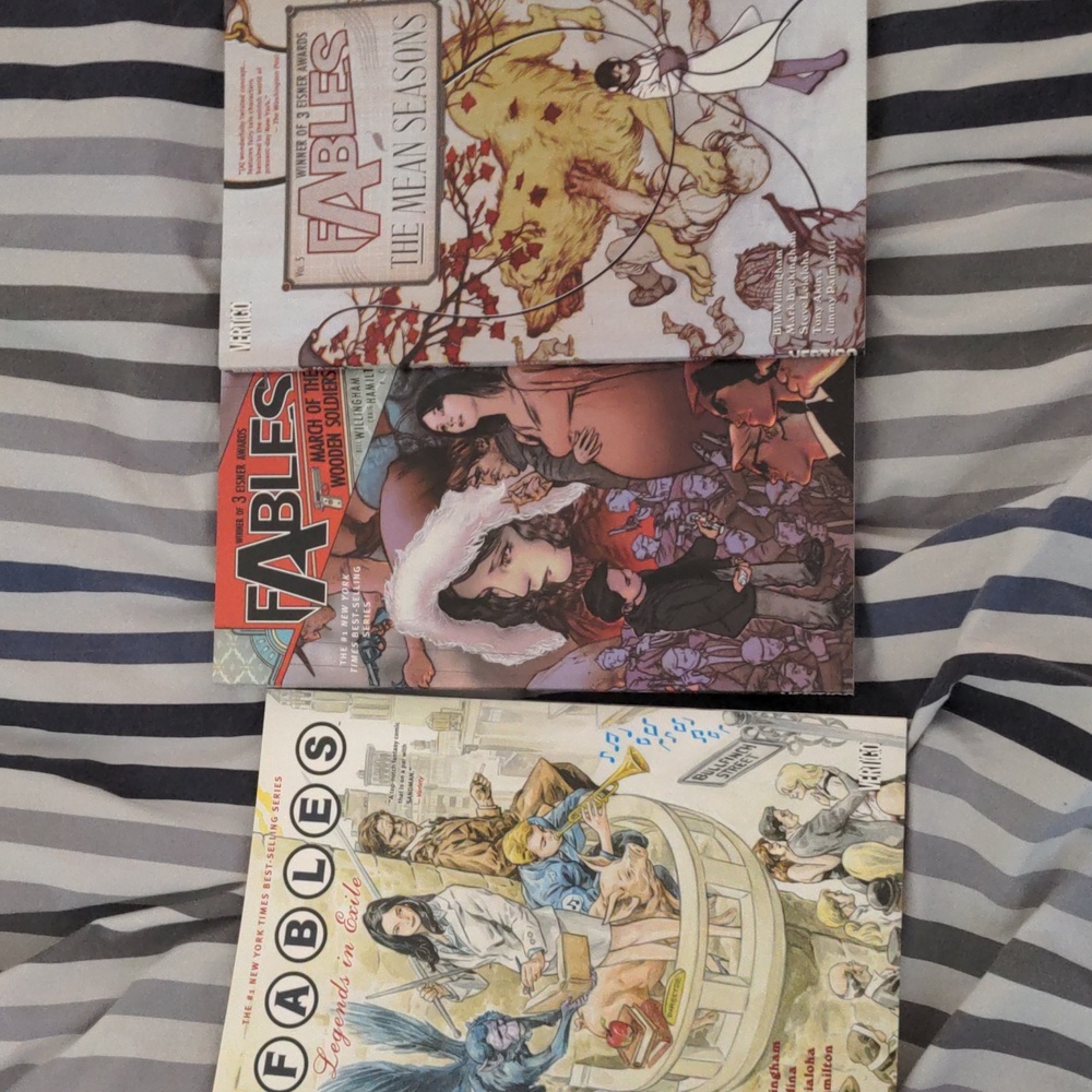 Fables Volumes 1,4,5,6,7, and 8